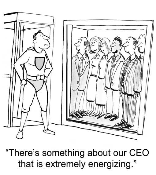 cartoon CEO appraisal process