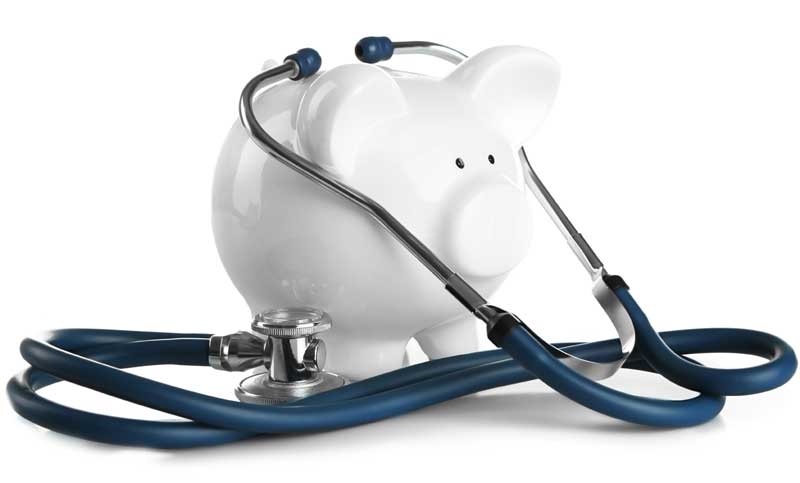 Healthcare finance piggy