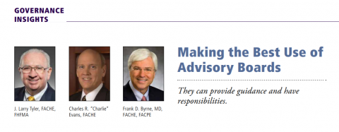 Making The Best Use Of Advisory Boards (as Published In Healthcare ...